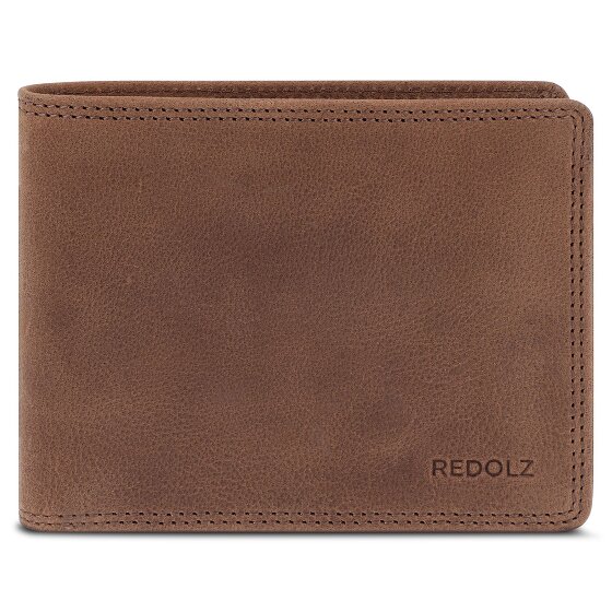 Redolz Leather Essentials QF portemonnee RFID leer 12 cm