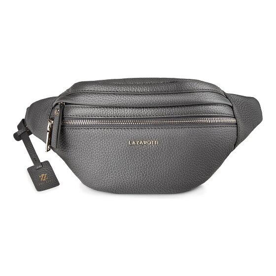 Lazarotti Bologna leer Fanny pack met dubbele rits, crossbody, leer, 25 cm