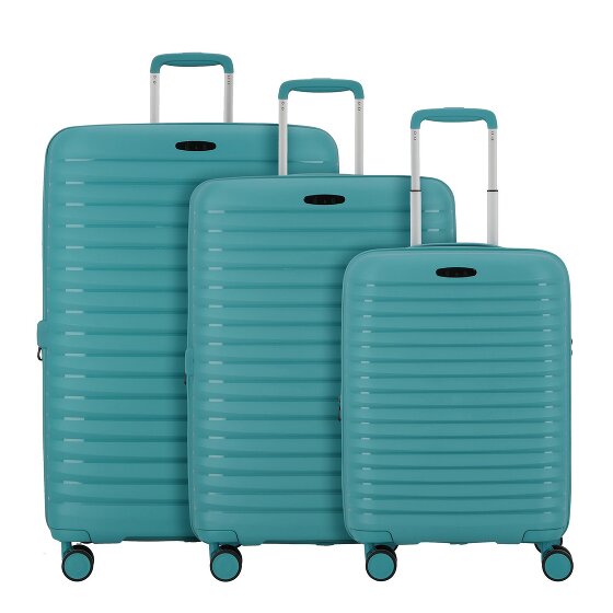 d&n Travel Line 4500 4 wielen Kofferset 3-delig met uitbreidingsplooi