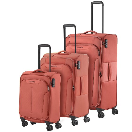 Travelite Croatia 4 wielen Kofferset 3-delig met uitbreidingsplooi