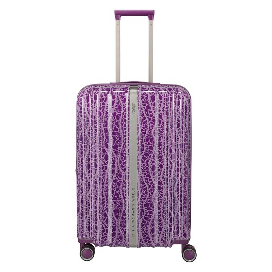 Travelite Lascana Edition 4 wielen Trolley M 65 cm met uitbreidingsplooi