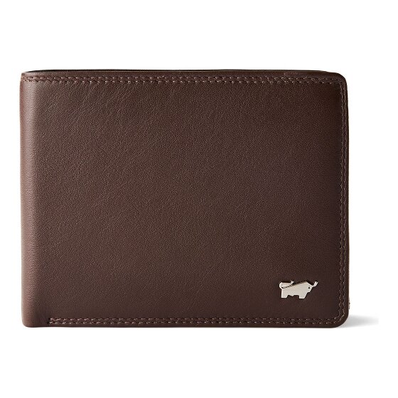 Braun Büffel Golf 3.0 Portemonnee RFID-bescherming Leer 12 cm