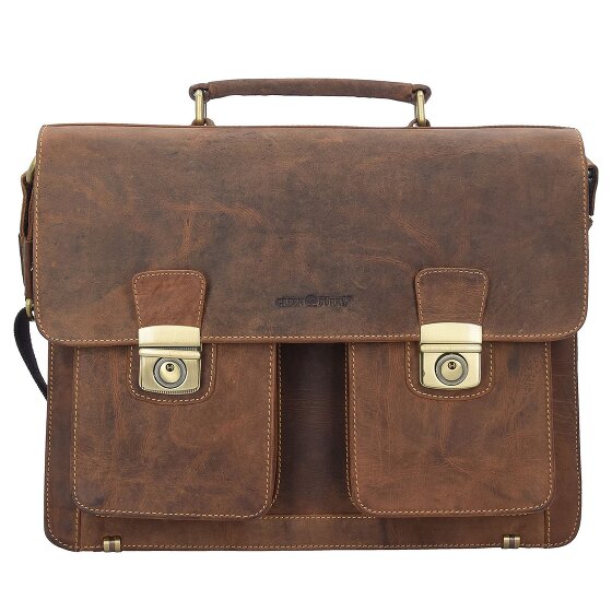Greenburry Vintage aktetas leer 40 cm
