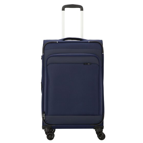 d&n Travel Line 9504 4 wielen Trolley M 67 cm met uitbreidingsplooi