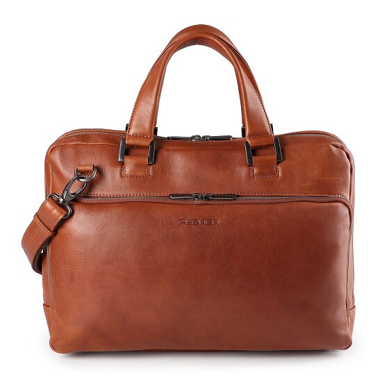 Plevier Vintage Larry Koffer Leer 40 cm Laptop compartiment