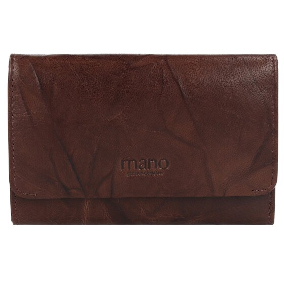 mano Donna Aurona Portemonnee RFID Leer 14,5 cm