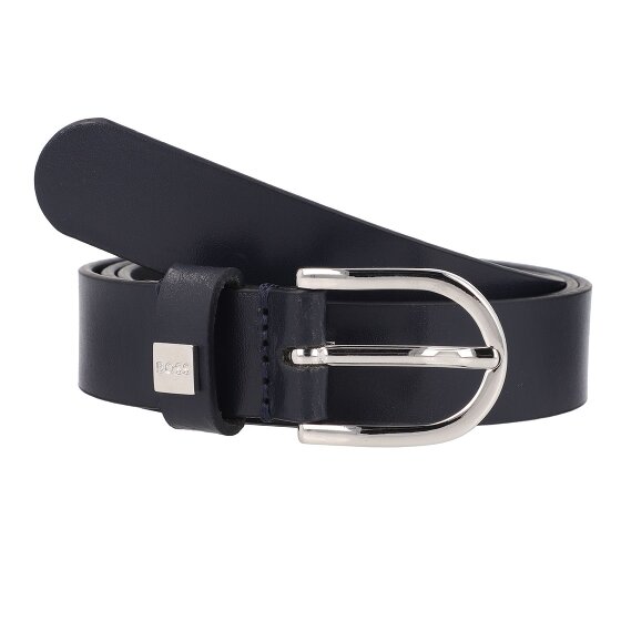 Boss Scharlaken riem leer