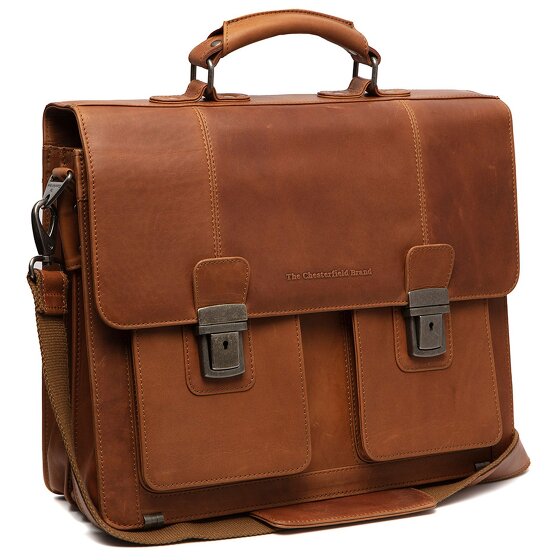 The Chesterfield Brand Springfield Koffer Leer 40 cm Laptop compartiment