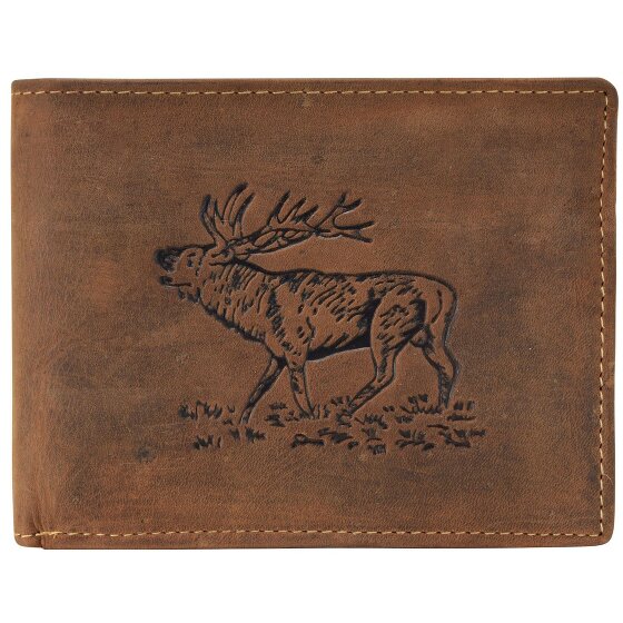 Greenburry Vintage Herten Portemonnee Leer 12 cm
