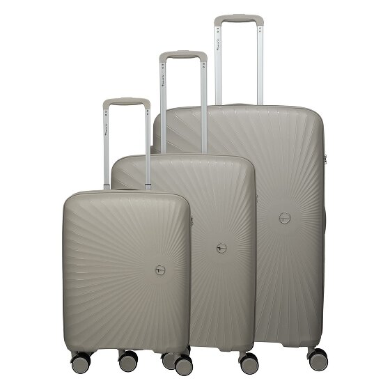 Travelite Tamaris x Travelite Voyaage 4 wielen Kofferset 3-delig met uitbreidingsplooi