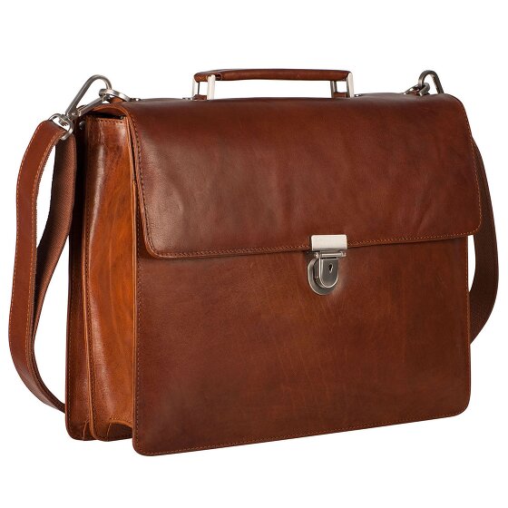 Leonhard Heyden Cambridge Aktetas Leder 40 cm Laptopcompartiment