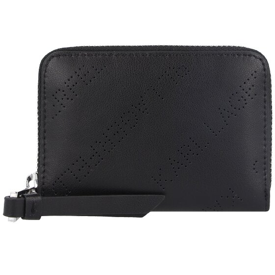 Karl Lagerfeld Gestanst portefeuille leer 10,5 cm Karl Lagerfeld Gestanst portefeuille leer 10,5 cm
