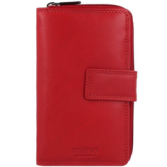 mano Donna Giulia Leren Portemonnee 10,5 cm