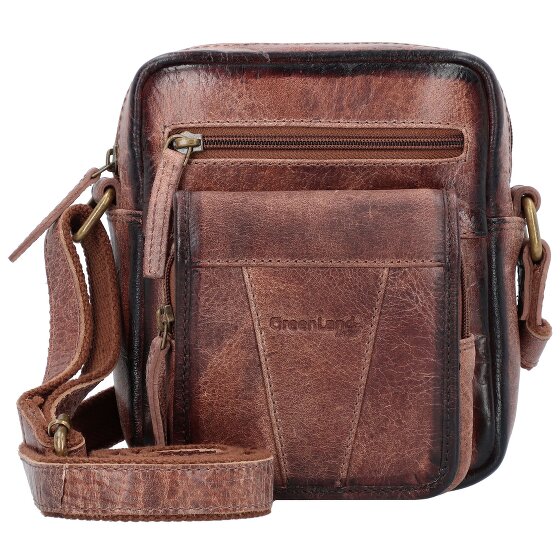 Greenland Nature Mascu & Line Schoudertas Leer 20 cm Greenland Nature Mascu & Line Schoudertas Leer 20 cm