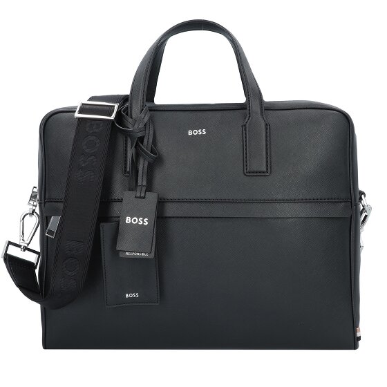 Boss Zair Koffer Leer 40 cm Laptop compartiment