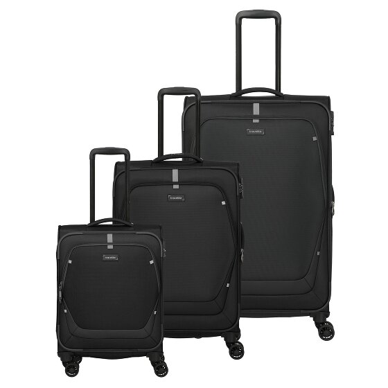 Travelite Umbria 4 wielen Kofferset 3-delig met uitbreidingsplooi