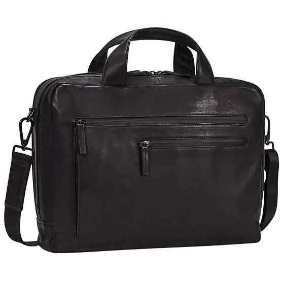 Leonhard Heyden Haagse Leren Aktetas 40 cm Laptopcompartiment