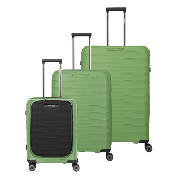 Travelite Mooby 4 wielen Kofferset 3-delig met uitbreidingsplooi