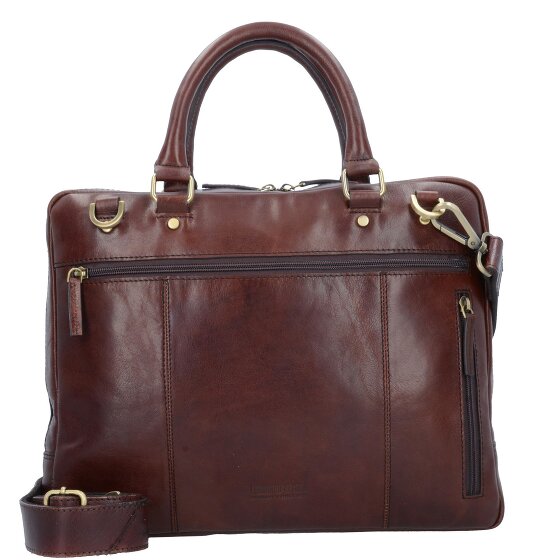 Leonhard Heyden Cambridge aktetas Leer 37 cm Laptopcompartiment