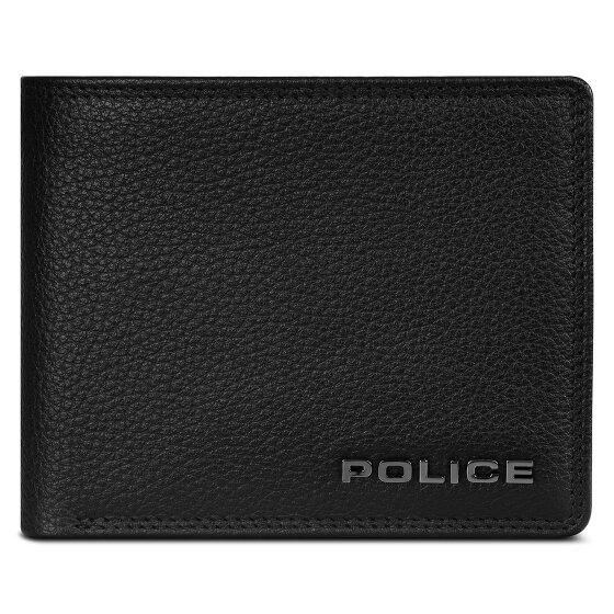 Police Portemonnee RFID leer 12 cm uitklapbaar