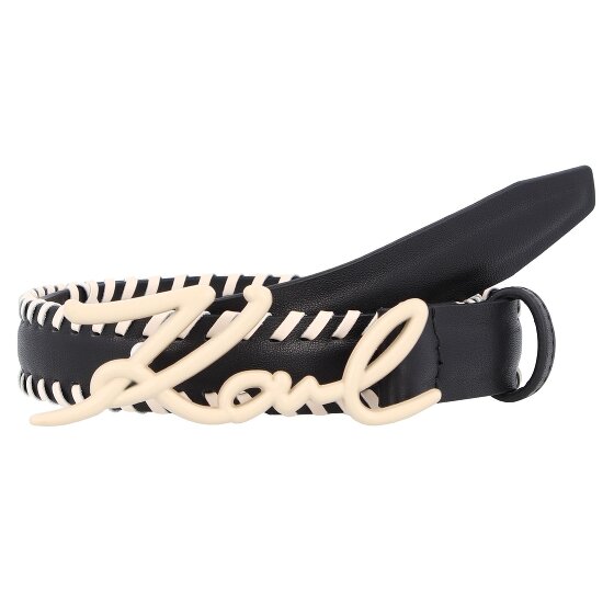 Karl Lagerfeld Handtekening Riem Leer