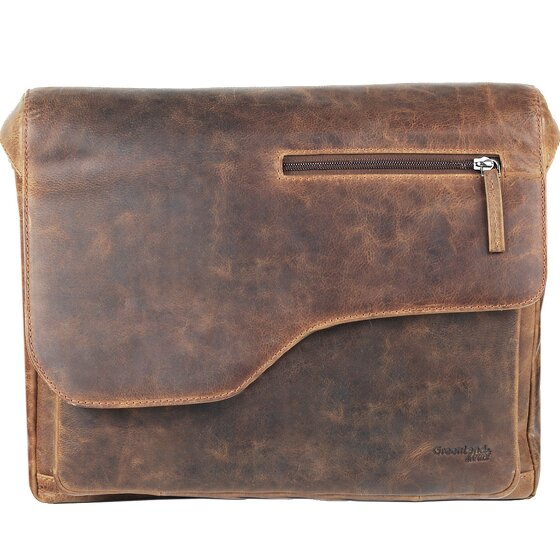Greenland Nature Montana Messenger Leer 40 cm Laptopcompartiment