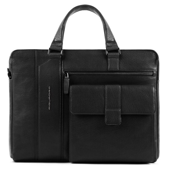 Piquadro Kobe Briefcase 40 cm lederen laptopvak Piquadro Kobe Briefcase 40 cm lederen laptopvak