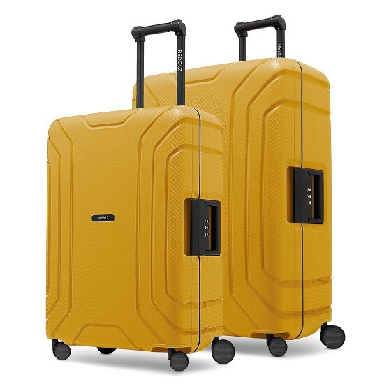 Redolz Essentials 15 kofferset met 4 wielen, M+L, met driepuntssluiting