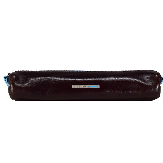 Piquadro Blauw Vierkant Etui Leer 18 cm