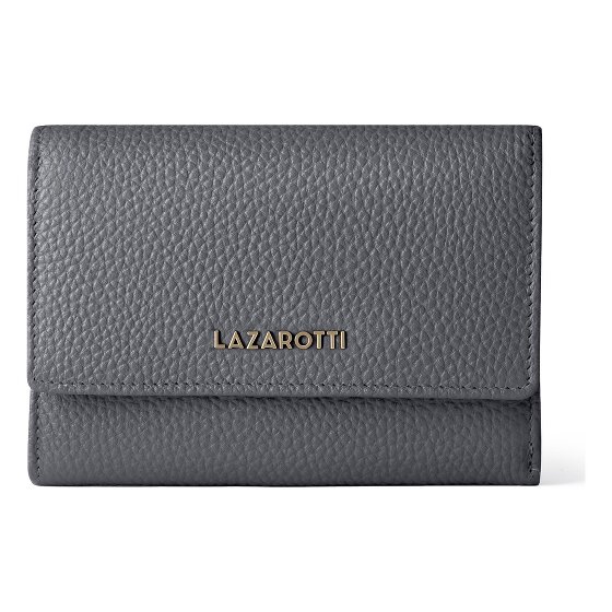 Lazarotti Bologna leer XL portemonnee met ritsvak leer 14 cm