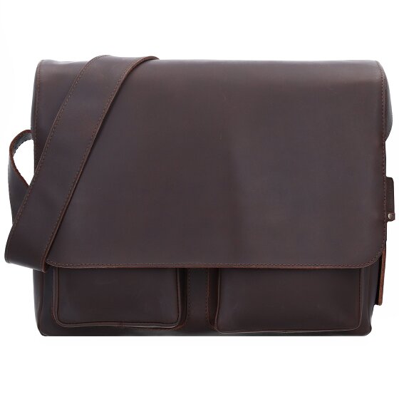 aunts & uncles Hunter Nick Messenger Leer 37 cm laptop compartiment