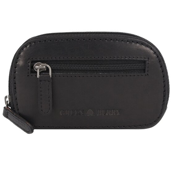 Greenburry Pure Black Sleutel portemonnee Leer 12 cm
