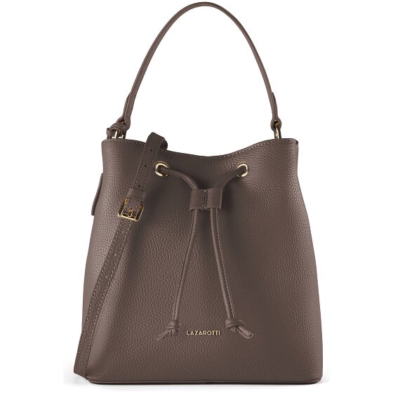Lazarotti Bologna leeren crossbody-buideltas, leer, 25 cm