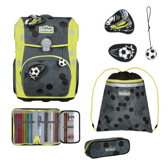 Scout Neo Exklusiv Superflash Extreme Schooltas set 4-delig Scout Neo Exklusiv Superflash Extreme Schooltas set 4-delig
