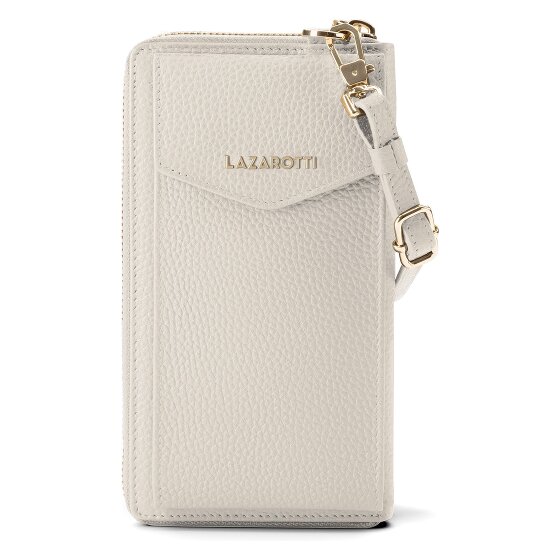 Lazarotti Bologna leren portemonnee met rits rondom en Smartphonehoesje, leer, 19 cm