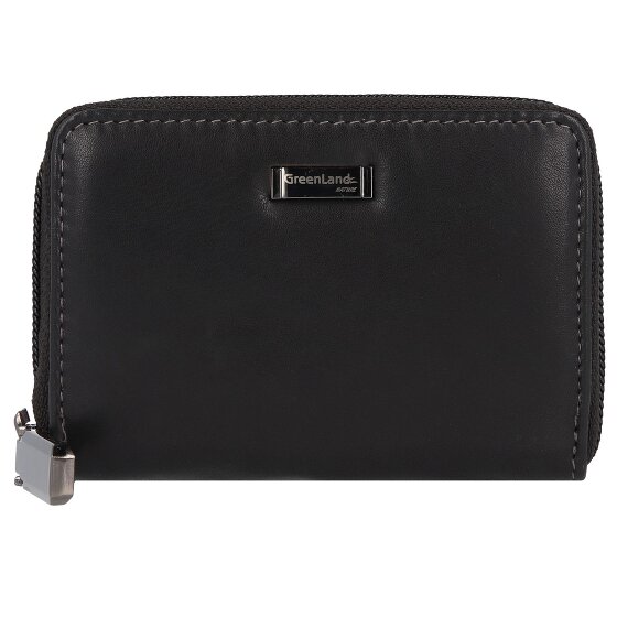 Greenland Nature Zwart Nappa Creditcard etui RFID Leer 11 cm