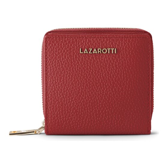 Lazarotti Bologna Leer Medium Ritssluiting Portemonnee Leer 10 cm