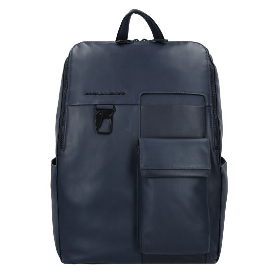 Piquadro Zaino Dagrugzak Leer 34 cm Laptop compartiment