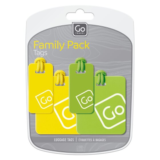 Go Travel Adresetiket set 4 stuks.