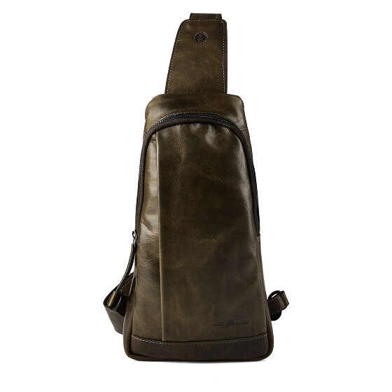 Greenburry Newport schoudertas leer 33 cm