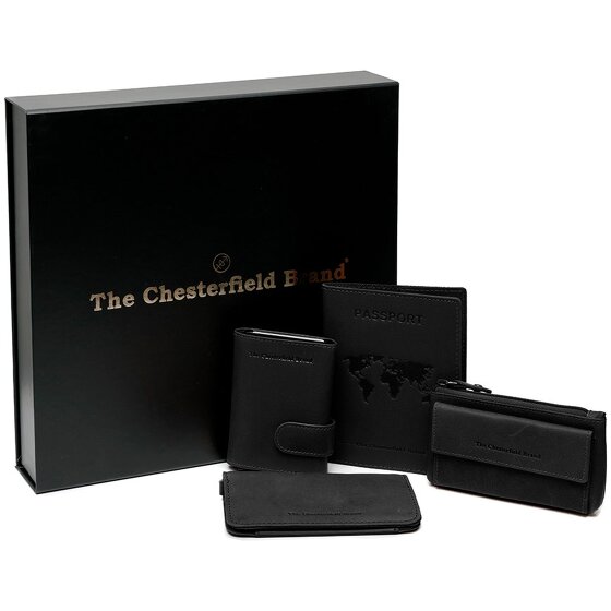 The Chesterfield Brand Creditcardhouder 4-delige geschenkset leer 7 cm