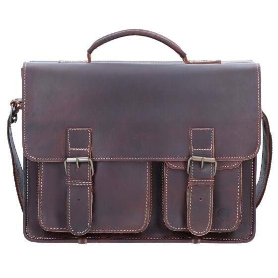 Greenburry Aktetas leer 39 cm