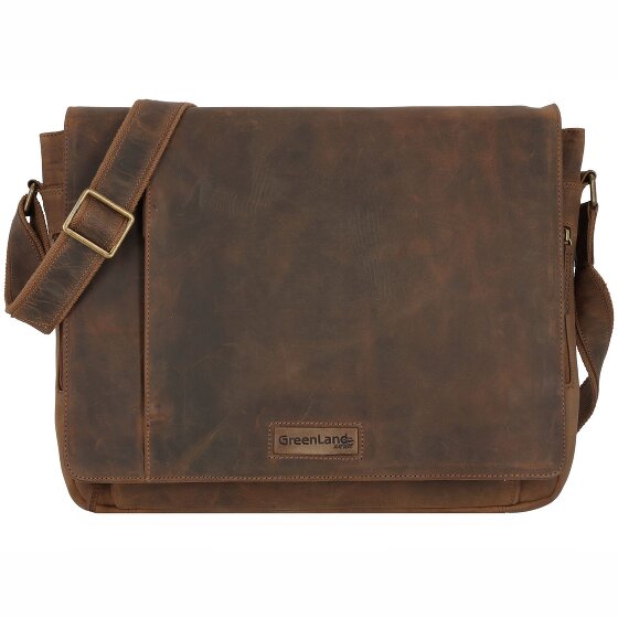 Greenland Nature Montenegro Messenger Leer 40 cm Laptopcompartiment