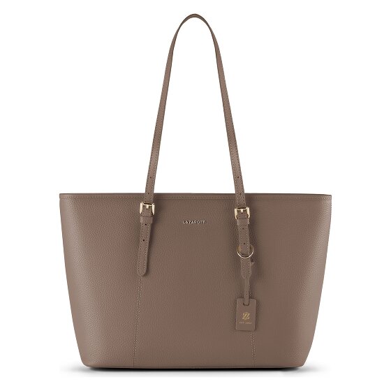 Lazarotti Bologna Leren XL Shopper Tas Leer 35 cm