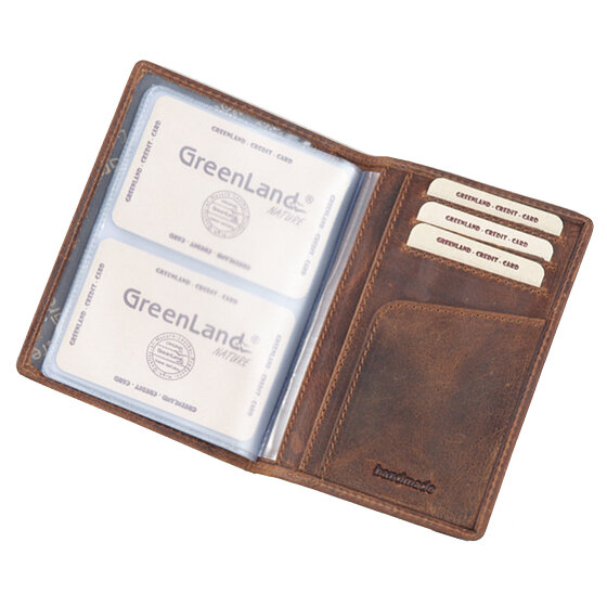 Greenland Nature Montana visitekaarthouder leer 10 cm
