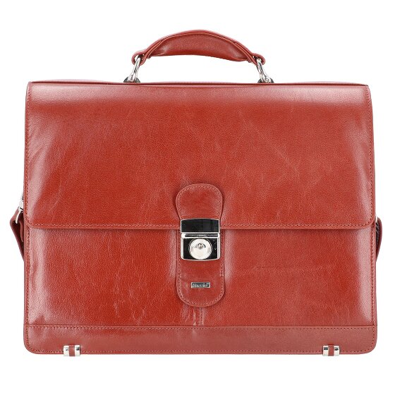 Alassio Mocca aktetas leer 38 cm laptopvak