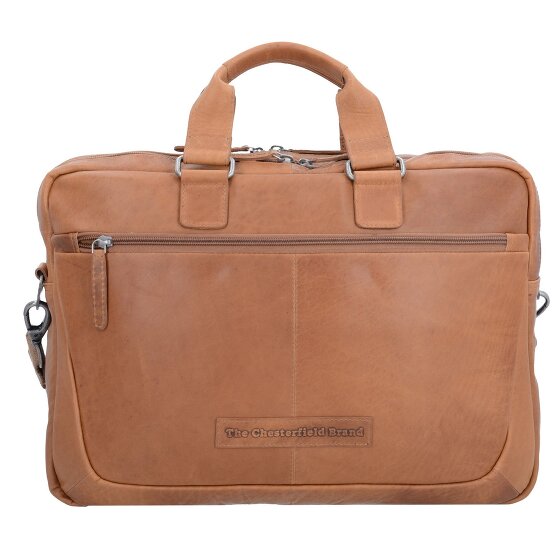 The Chesterfield Brand Wax Pull Up Koffer Leer 40 cm Laptop compartiment