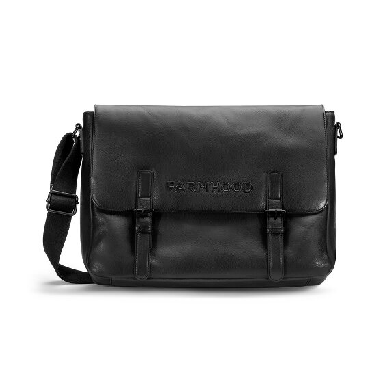 Farmhood Memphis Aktetas Messenger Leer 38 cm Laptop compartiment
