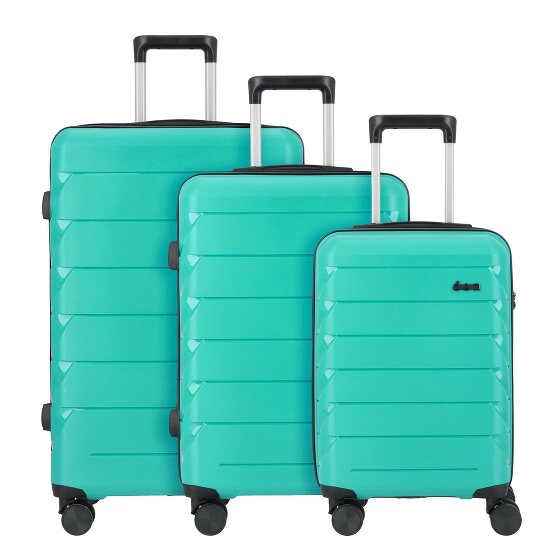 d&n Travel Line 4100 4 wielen Kofferset 3-delig