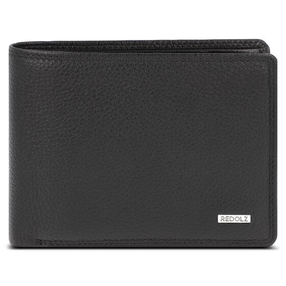 Redolz Leather Essentials QF portemonnee RFID leer 12 cm uitklapbaar met ritsvak